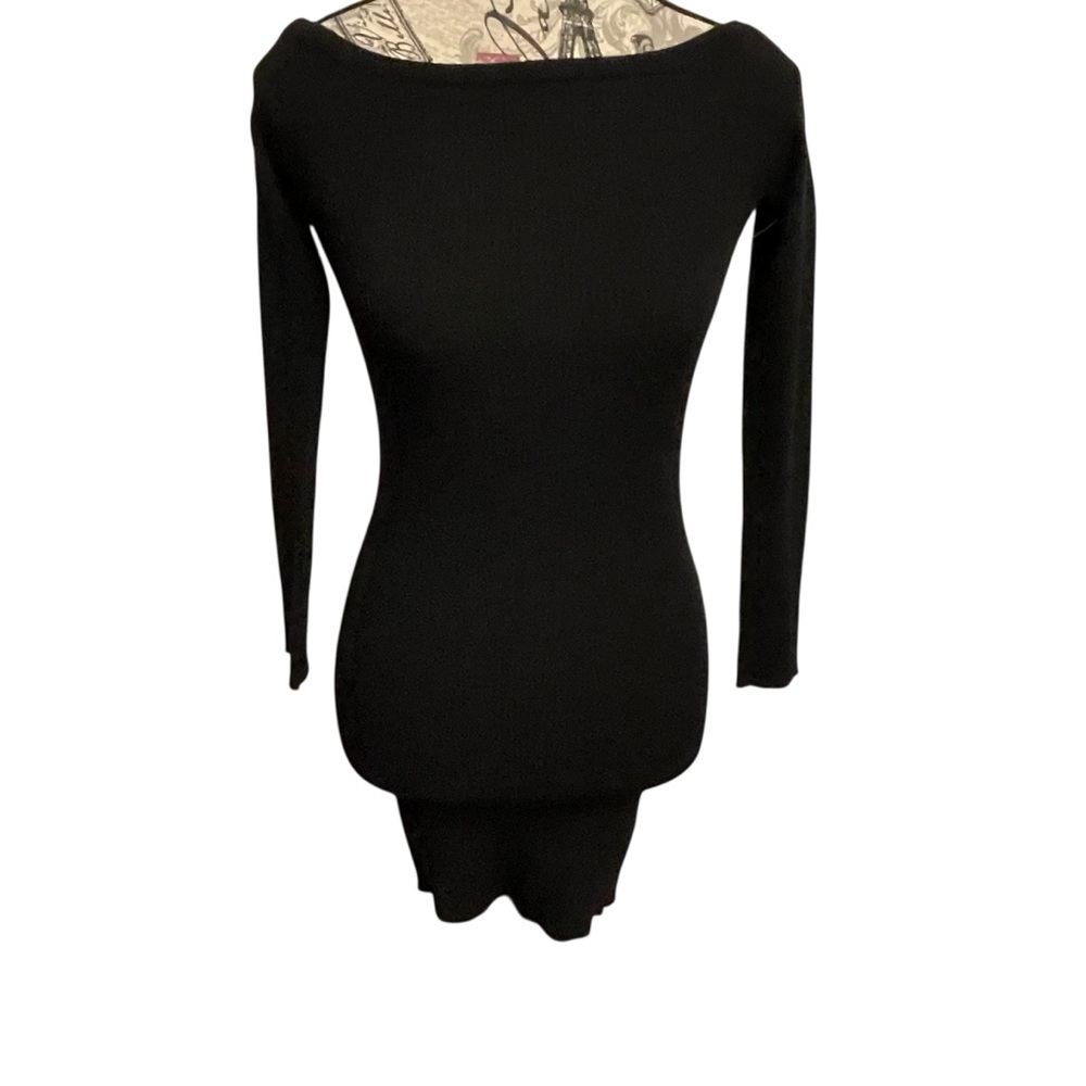 Obey Black Ribbed Knit Dress